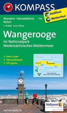 Wangerooge im Nationalpark NIedersächsisches Wattenmeer, KOMPASS-Wanderkarten