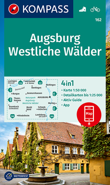 Augsburg, Westliche Wälder, MAIRDUMONT: KOMPASS-Wanderkarten