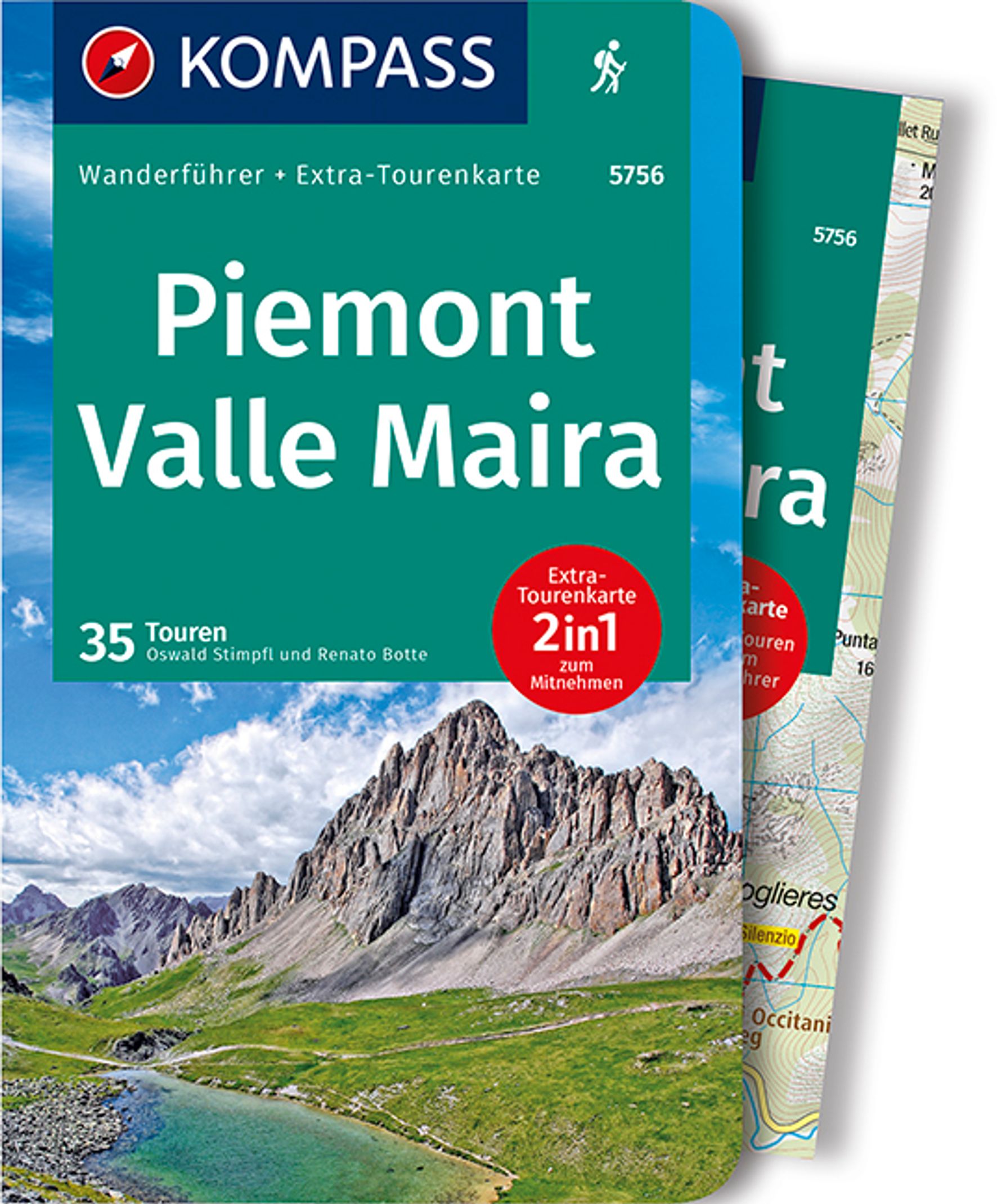 MAIRDUMONT Kompass Wanderführer Piemont, Valle Maira (eBook)